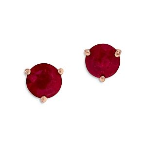 Bloomingdale's Ruby Martini Setting Stud Earrings in 14K Rose Gold - 100% Exclusive- 4083327
