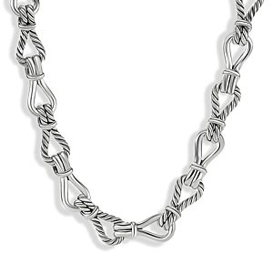 David Yurman Sterling Silver Thoroughbred Loop Chain Link Necklace, 20- 4002130