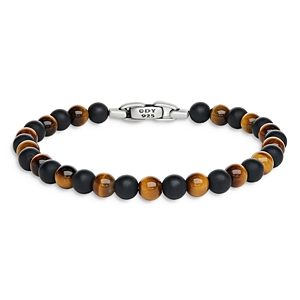 David Yurman Men's Spiritual Beads Bracelet with Black Onyx and Tiger's Eye- 4001892
