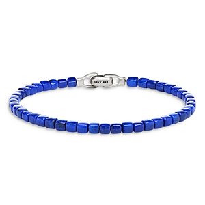 David Yurman Men's Spiritual Beads Cushion Bracelet with Lapis Lazuli- 4001888