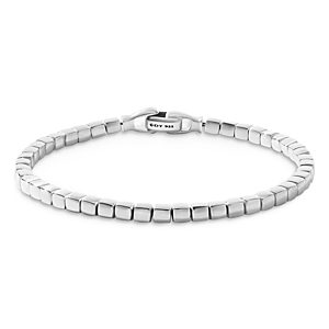 David Yurman Men's Spiritual Beads Sterling Silver Cushion Bracelet- 4001889
