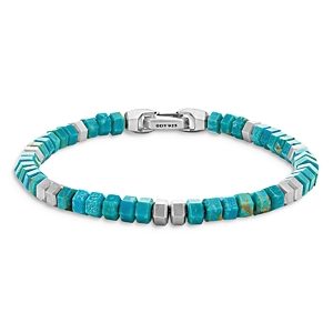 David Yurman Men's Spiritual Beads Hex Bracelet with Turquoise- 4001885