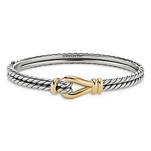 David Yurman Thoroughbred Loop Bracelet with 18K Yellow Gold- 4002118