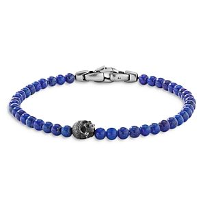 David Yurman Spiritual Beads Skull Bracelet with Lapis Lazuli- 4001876