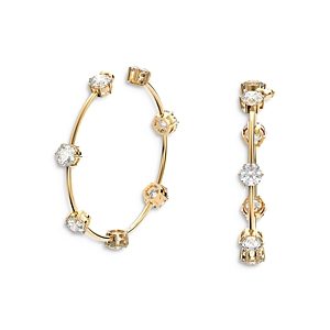 Swarovski Constella Crystal Studded Hoop Earrings- 4123746