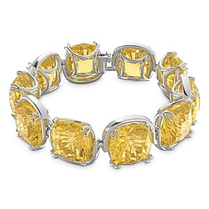 Swarovski Harmonia Yellow Cushion Cut Crystal Flex Bracelet- 4129280