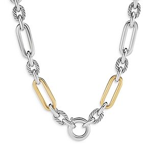 David Yurman Sterling Silver & 18K Yellow Gold Lexington Chain, 18- 4002181