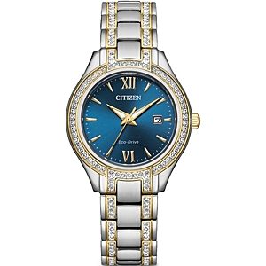Citizen Women's Crystal-Accent Stainless Steel Bracelet Watch, 30mm- 4900924