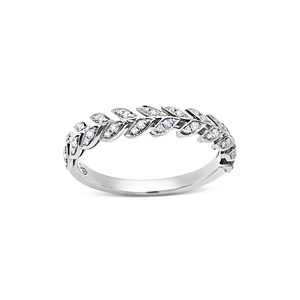 Graziela Gems 18K White Gold Folha Diamond Vine Band- 4157438