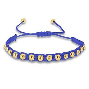 Rachel Reid 14K Yellow Gold Beaded Satin Cord Toggle Bracelet- 4161113