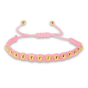 Rachel Reid 14K Yellow Gold Beaded Satin Cord Toggle Bracelet- 4161113