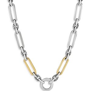 David Yurman 18K Gold & Sterling Silver Lexington Chain Link Necklace, 18- 4002179