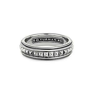 David Yurman Men's Sterling Silver Pyramid Band- 4001863