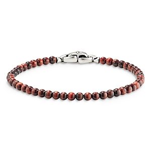 David Yurman Men's Spiritual Beads Bracelet with Red Tiger's Eye- 4100044