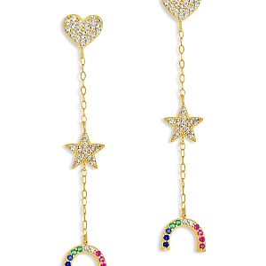 Sterling Forever Faj Rainbow Drop Earrings- 4154842