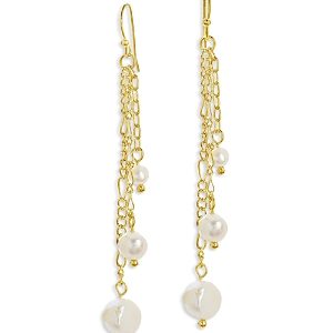 Sterling Forever Mixed Link Dangle Earrings- 4154844