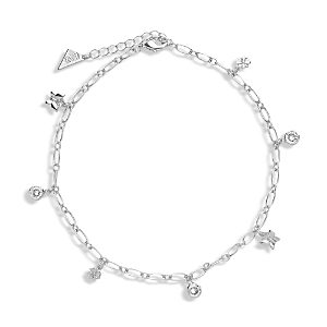 Sterling Forever Butterfly & Blossom Anklet- 4154827