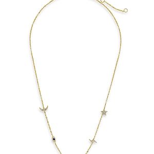 Sterling Forever Multicolor Cubic Zirconia Lucky Charm Necklace, 16-18- 4154858