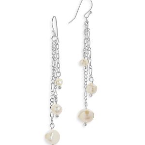 Sterling Forever Mixed Chain Link Dangle Earrings- 4154852