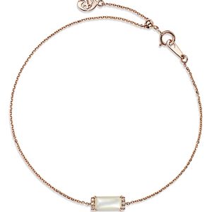 Bloomingdale's Mother of Pearl & Diamond Accent Chain Bracelet in 14K Rose Gold - 100% Exclusive- 4177620