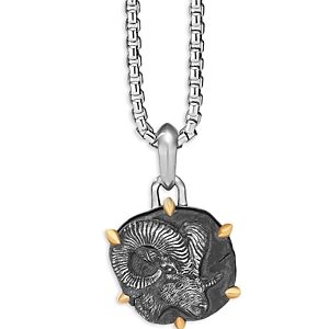 David Yurman Sterling Silver & 18K Yellow Gold Zodiac Aries Amulet Enhancer- 4313042