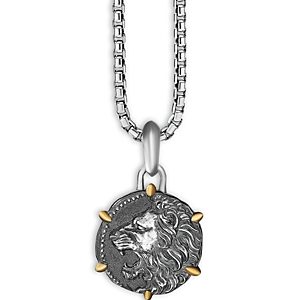 David Yurman Sterling Silver & 18K Yellow Gold Zodiac Leo Amulet Enhancer- 4313039