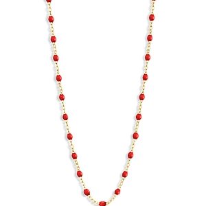 Gigi Clozeau 18K Yellow Gold Classic Gigi Resin Bead Collar Necklace, 16.5- 4175928