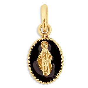 Gigi Clozeau 18K Yellow Gold Resin Stone Madonna Pendant- 4175992