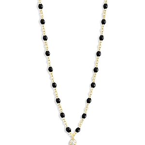 Gigi Clozeau 18K Yellow Gold Supreme Classic Diamond & Resin Bead Collar Necklace, 16.5- 4175958