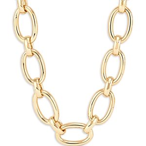 Alberto Amati 14K Yellow Gold Large Oval Link Statement Necklace, 17.75- 4125099