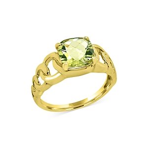 Bloomingdale's Lemon Quartz Chain Link Ring in 14K Yellow Gold - 100% Exclusive- 4186102