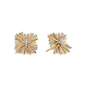 David Yurman 18K Yellow Gold Angelika Diamond Spray Stud Earrings- 4002754