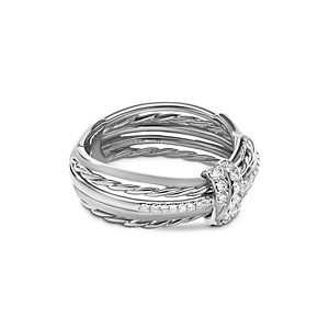 David Yurman x Angelika Diamond Multirow Ring- 4002263