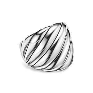 David Yurman Sterling Silver Sculpted Cable Ring- 4002075