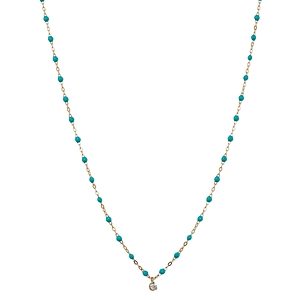 Gigi Clozeau 18K Yellow Gold Supreme Classic Diamond & Resin Bead Collar Necklace, 16.5- 4175958