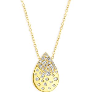Bloomingdale's Scattered Diamond Pendant Necklace in 14K Yellow Gold, 0.55 ct. t.w. - 100% Exclusive- 4209422