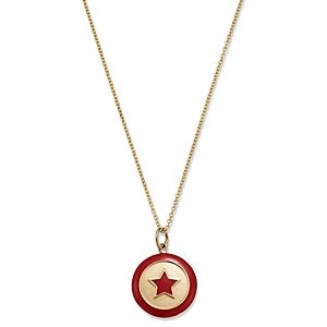 Moon & Meadow 14K Yellow Gold Enamel Star Medallion Pendant Necklace, 18 - 100% Exclusive- 4130826