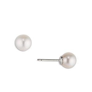 Nadri Cultured Freshwater Pearl Small Button Earrings- 4263537