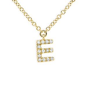 Moon & Meadow 14K Yellow Gold Diamond Initial Pendant Necklace, 18 - 100% Exclusive- 4253099