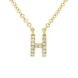 Moon & Meadow 14K Yellow Gold Diamond Initial Pendant Necklace, 18 - 100% Exclusive- 4253099
