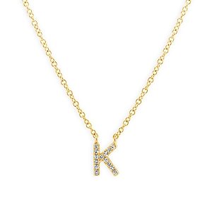 Moon & Meadow 14K Yellow Gold Diamond Initial Pendant Necklace, 18 - 100% Exclusive- 4253099