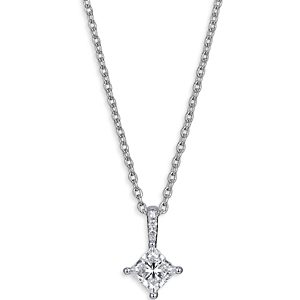 Lightbox Jewelry Lightbox Basics Lab Grown Diamond Bale Drop Pendant Necklace in 10K White Gold, 1.0 ct. t.w. - 100% Exclusive- 4191188