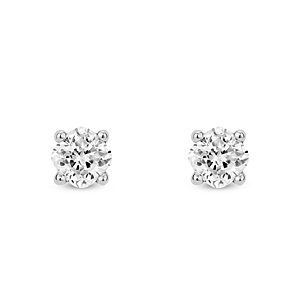 Lightbox Jewelry Lightbox Basics Lab Grown Diamond Solitaire Stud Earrings in 10K White Gold, 0.75 ct. t.w. - 100% Exclusive- 4191186