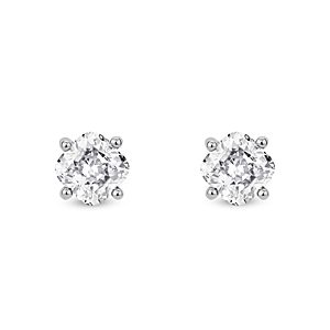 Lightbox Jewelry Lightbox Basics Lab Grown Diamond Solitaire Stud Earrings in 10K White Gold, 1.0 ct. t.w. - 100% Exclusive- 4191187
