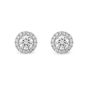 Lightbox Jewelry Lightbox Basics Lab Grown Diamond Halo Stud Earrings in 10K White Gold, 1.0 ct. t.w. - 100% Exclusive- 4191185