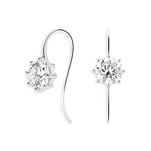 Lightbox Jewelry Lightbox Basics Lab-Grown White Diamond Drop Earrings in 10K White Gold, 2 ct. t.w. - 100% Exclusive- 4258331