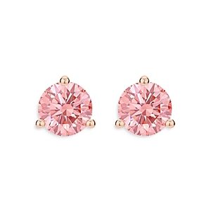 Lightbox Jewelry Lightbox Basics Lab Grown Pink Diamond Stud Earrings in 10K Rose Gold, 2 ct. t.w. - 100% Exclusive- 4258329