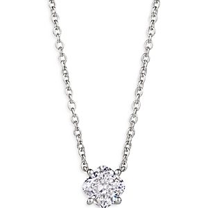 Lightbox Jewelry Lightbox Basics Lab Grown Diamond Pendant Necklace in 10K White Gold, 1 ct. t.w. - 100% Exclusive- 4258336