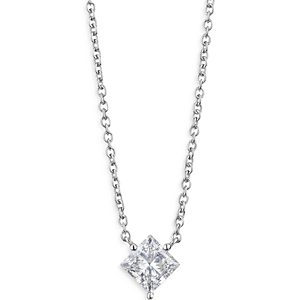 Lightbox Jewelry Lightbox Basics Lab Grown Diamond Pendant Necklace in 10K White Gold, 0.5 ct. t.w. - 100% Exclusive- 4258344