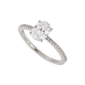 Nadri Pave & Oval Cubic Zirconia Ring- 4285360